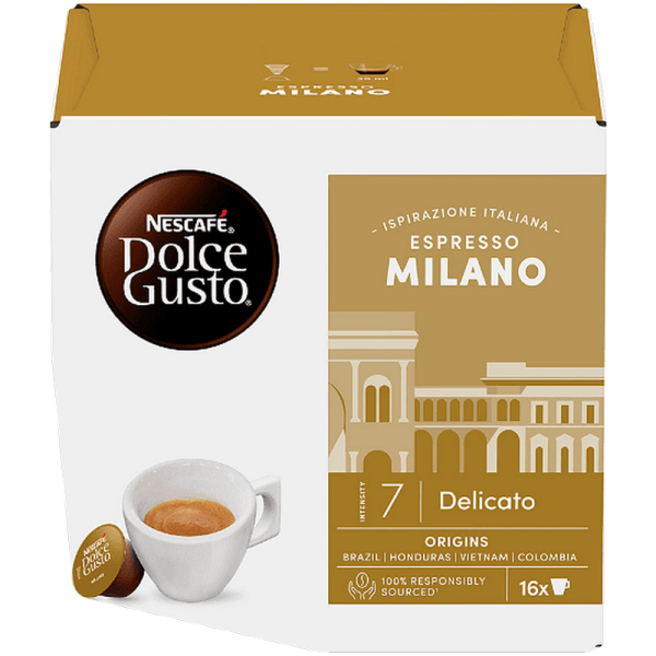Кафе капсули Nescafe Dolce Gusto Espresso Milano, кутия 16 бр., интензитет 7