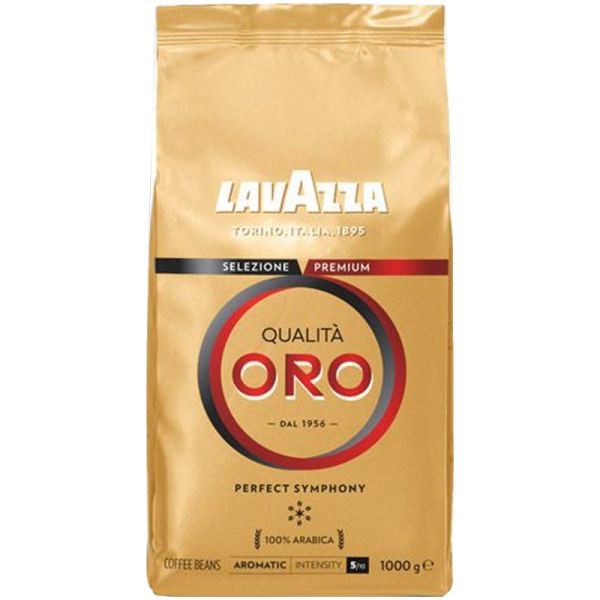 Кафе на зърна Lavazza Qualita Oro 1 кг – комплект от 3 пакета, 100% арабика