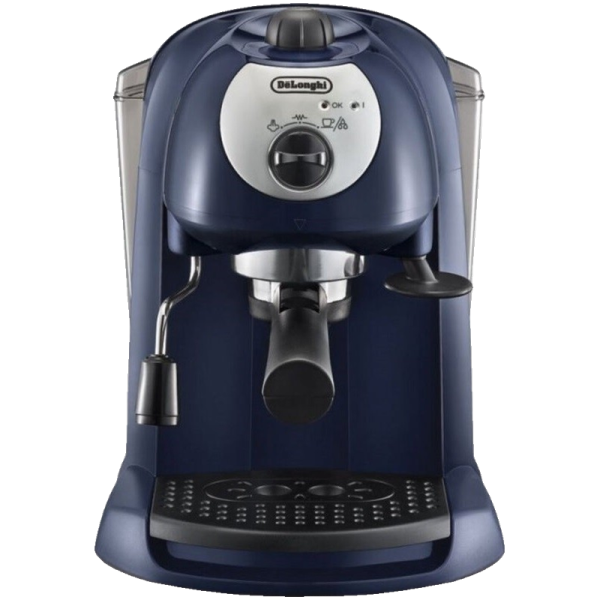Кафемашина DeLonghi EC191.CD, 15 bar, 1100 W, синя, с ръкохватка и ръчна капучино система