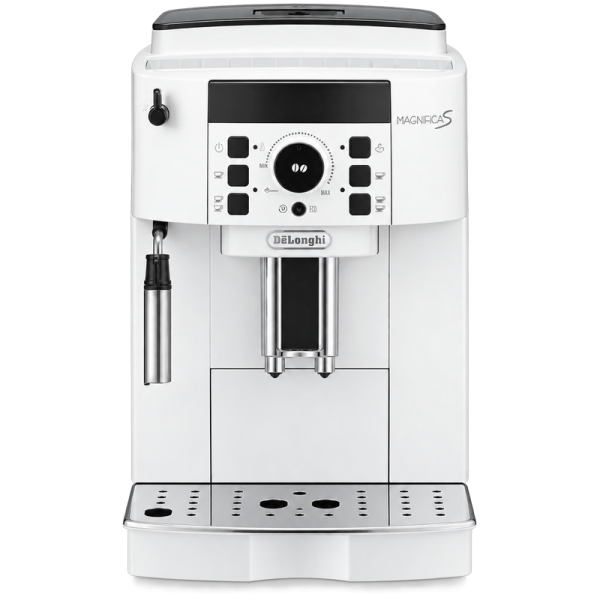 Кафеавтомат DeLonghi Magnifica S ECAM 21.117.W в бяло с вградена кафемелачка