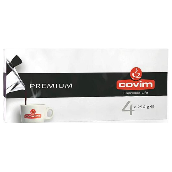 Мляно кафе Covim Premium 100% Робуста, 4 × 250 г