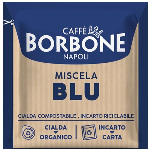 Кафе дози Caffè Borbone Miscela Blu E.S.E. 44 мм, 100 бр.
