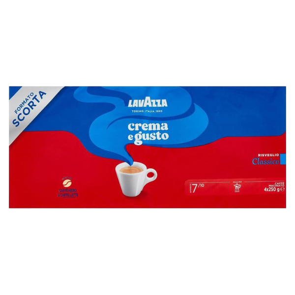 Мляно кафе Lavazza Crema e Gusto Classico 4 x250гр.