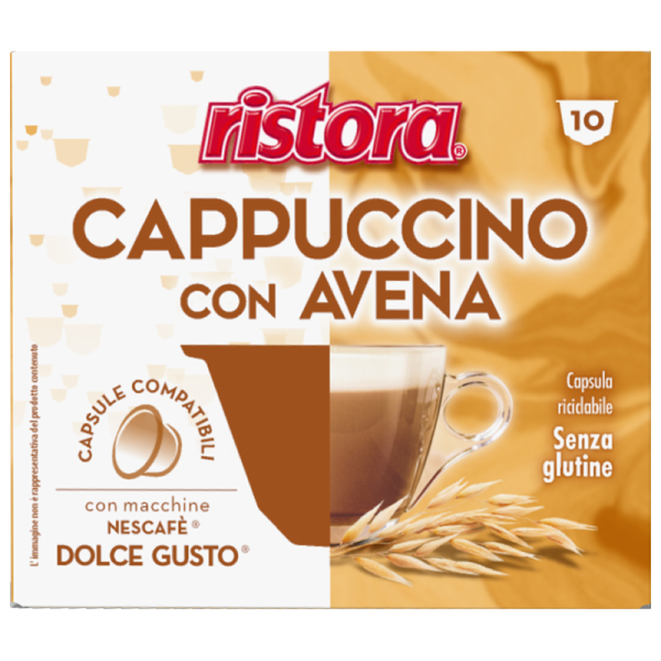 Капучино с овес Ristora, 10 капсули за Dolce Gusto