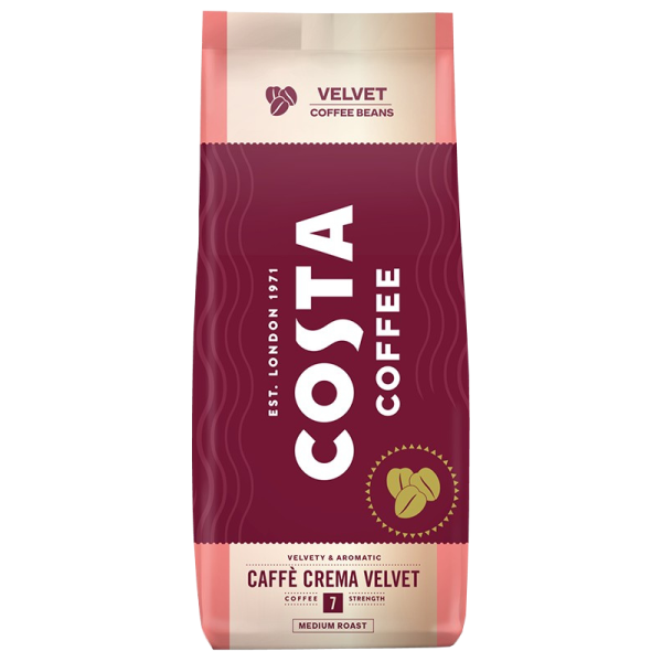Кафе на зърна Costa Caffe Crema Velvet 1 кг
