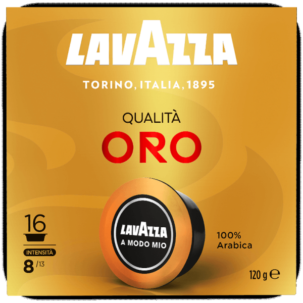 Кафе капсули Lavazza A Modo Mio Qualità Oro 16 бр. – 100% Арабика, интензитет 8/13