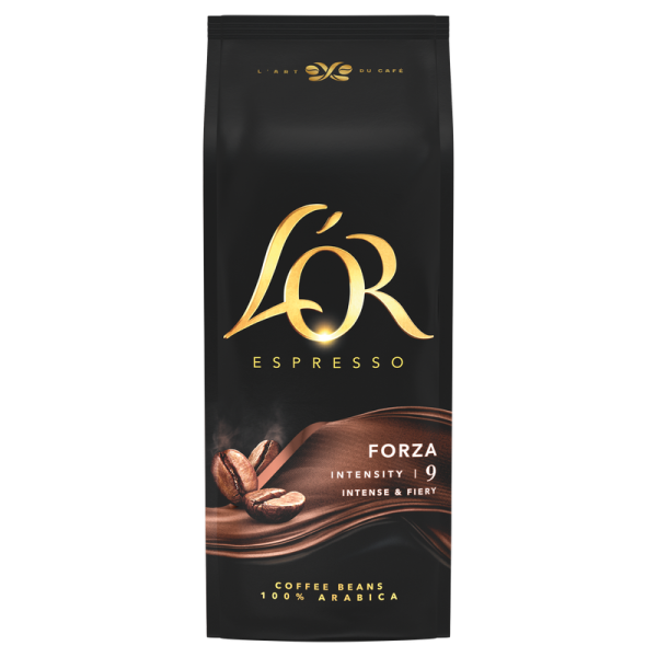 Кафе на зърна L’OR Espresso Forza 1 кг – предна опаковка