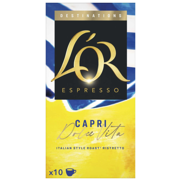 Кафе капсули L’OR Capri Dolce Vita за Nespresso Original, 10 бр. – предна опаковка