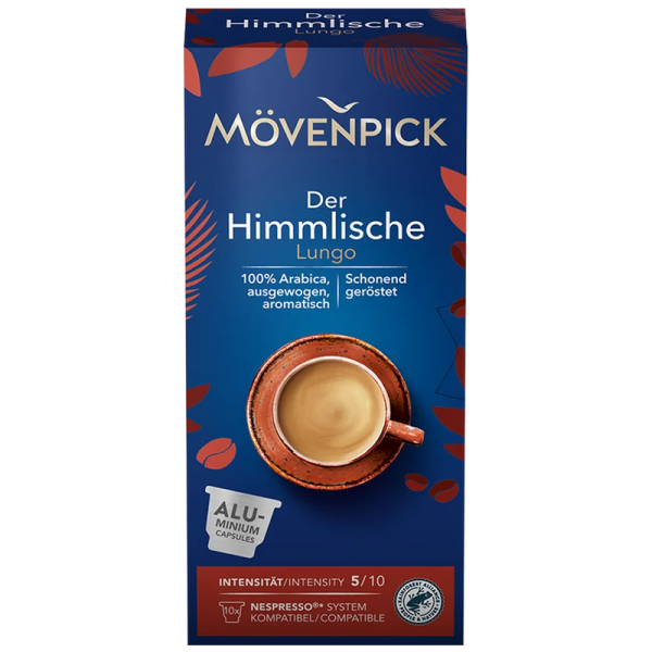 Кафе капсули Mövenpick Der Himmlische Lungo за Nespresso Original, 10 бр.