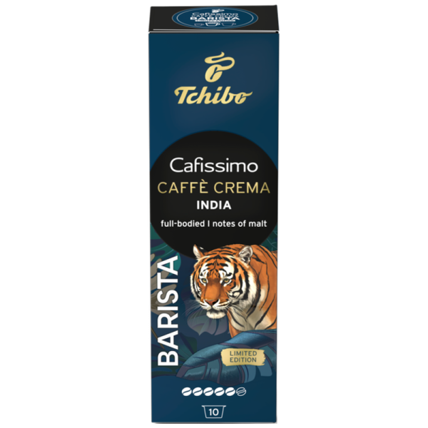 Кафе капсули Tchibo Cafissimo BARISTA Caffè Crema India, 10 бр.