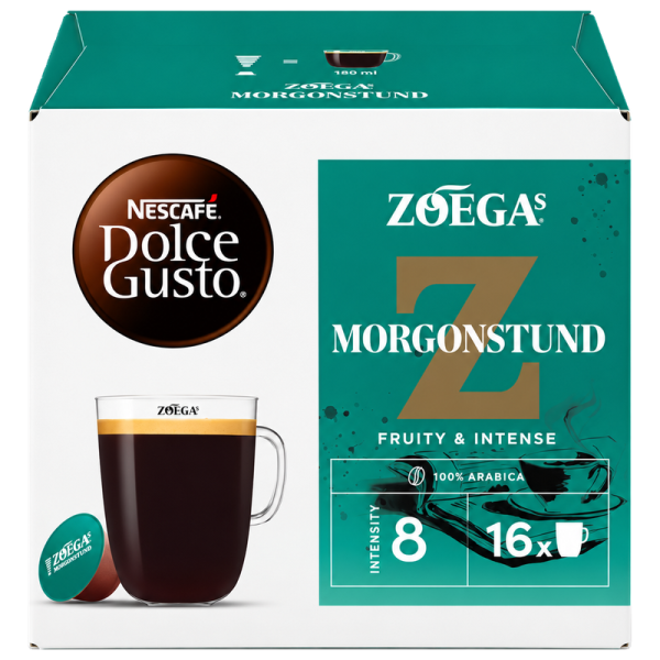 Кафе капсули Zoégas Morgonstund за NESCAFÉ Dolce Gusto, 16 бр.