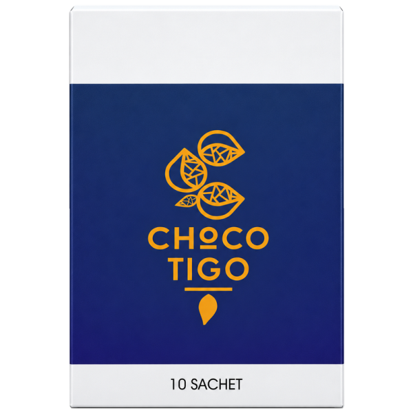 Шоколадова напитка Chocotigo Бял шоколад, 10 сашета х 25 г