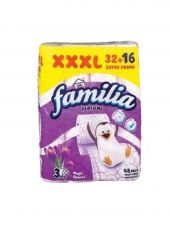 Тоалетна хартия Familia, 32+16 ролки