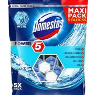 Ароматизатор за тоалетна Domestos Power 5 Maxi Pack Ocean, 5 x 55 гр