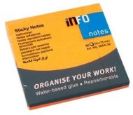 ЛИСТЧЕТА СЗЛ INFO NOTES 75/75ММ 80Л НЕОН ОРЖ