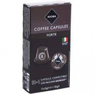 Кафе Капсули Rioba Forte, 10+1бр., съвместими с Nespresso 