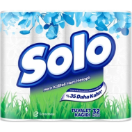 Тоалетна хартия Solo промо пакет 24+8 ролки, продукт на Selpak