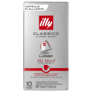 Кафе капсули Illy Classico Lungo, съвместими с Nespresso, 10бр. капсули
