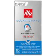 Кафе капсули Illy Decaffeinato, съвместими с Nespresso, 10бр.