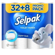 Тоалетна хартия Selpak, 32+8 ролки