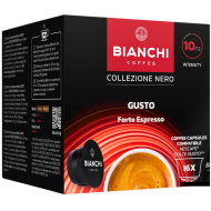 Кафе капсули Bianchi Gusto Forte Espresso съвместими с Dolce Gusto, 16бр.