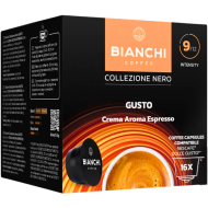 Кафе капсули Bianchi Gusto Crema Aroma Espresso съвместими с Dolce Gusto, 16бр.