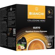 Кафе капсули Bianchi Gusto Hazelnut Aroma Espresso съвместими с Dolce Gusto, 16бр.