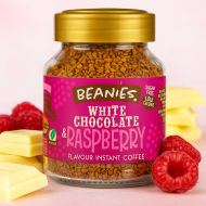 Разтворимо кафе Beanies, бял шоколад и малина, 50гр.