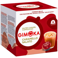 Кафе капсули Gimoka Caramello Salato солен карамел съвместими с Dolce Gusto, 16бр.