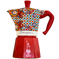 Кафеварка Dolce&Gabbana Bialetti Moka Express за 3 чаши, 130мл. червен
