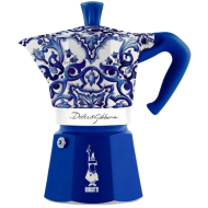Кафеварка Dolce&Gabbana Bialetti Moka Express за 3 чаши, 130мл. син