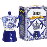 Кафеварка Dolce&Gabbana Bialetti Moka Express за 3 чаши, 130мл. син