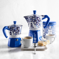 Кафеварка Dolce&Gabbana Bialetti Moka Express за 3 чаши, 130мл. син