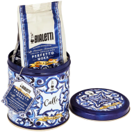 Мляно кафе Dolce&Gabbana Perfetto Moka Autentico 0.200кг. + подарък кутия за кафе, син