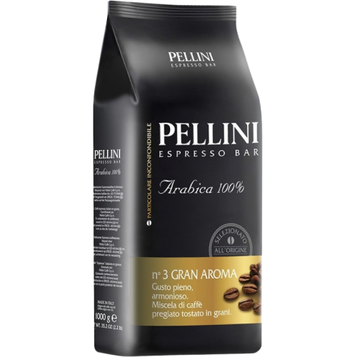 Кафе на зърна Pellini N3 Gran Aroma Arabica, 1кг