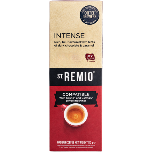 Кафе капсули St.Remio Intense съвместими с Caffitaly, 10 капсули