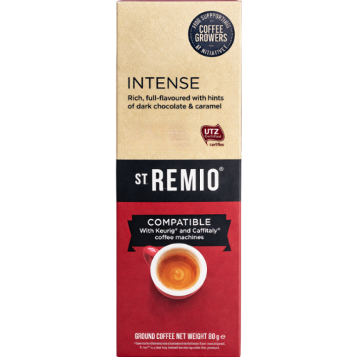 Кафе капсули St.Remio Intense съвместими с Caffitaly, 10 капсули