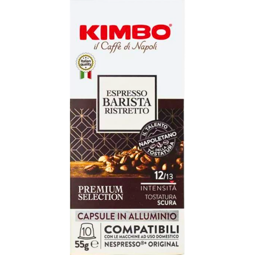 Кафе капсули Kimbo Espresso Barista Ristretto съвместими с Nespresso, 10 капсули