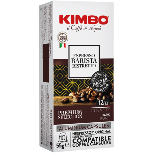 Кафе капсули Kimbo Espresso Barista Ristretto съвместими с Nespresso, 10 капсули