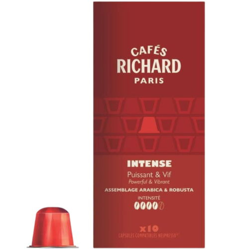 Кафе капсули Cafes Richard Intense съвместими с Nespresso, 10 капсули