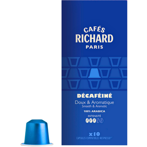 Кафе капсули Cafes Richard Decafeine безкофеин съвместими с Nespresso, 10 капсули