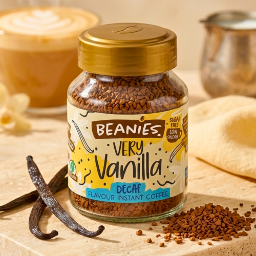 Разтворимо кафе Beanies с аромат на ванилия Безкофеин, 50гр.