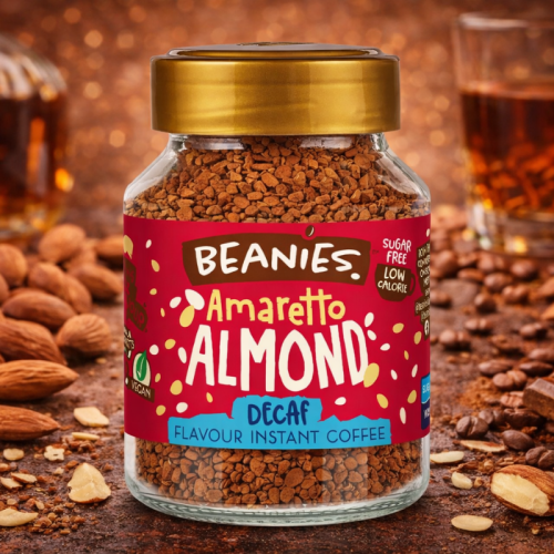 Разтворимо кафе Beanies с аромат на бадеми Безкофеин, 50гр.