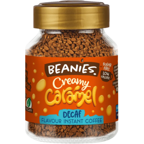 Разтворимо кафе Beanies с аромат на крем карамел Безкофеин, 50гр.