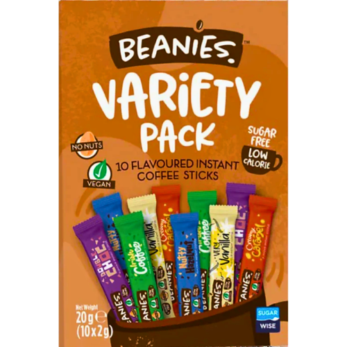 Разтворимо кафе Beanies Mix, 10 пакетчета x 2 гр.