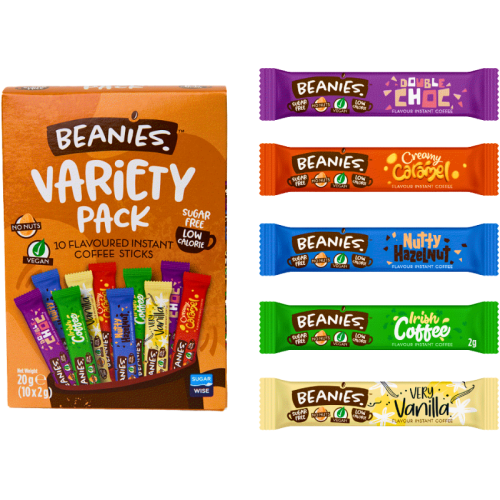 Разтворимо кафе Beanies Mix, 10 пакетчета x 2 гр.