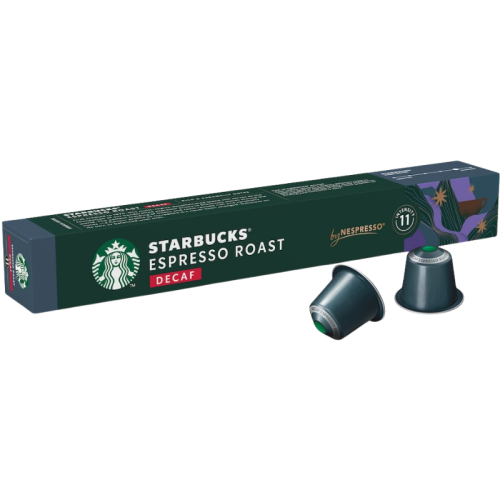 Кафе капсули Starbucks Espresso Roast Decaffeinated безкофеин съвместими с Nespresso, 10 капсули