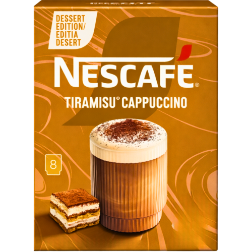 Разтворимо кафе Nescafe Tiramisu Cappuccino, 8 броя в кутия