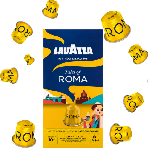 Кафе капсули Lavazza Tales of Roma съвместими с Nespresso, 10 капсули