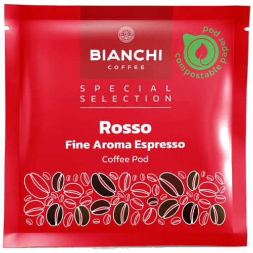 Кафе дози Bianchi Rosso Fine Aroma Espresso E.S.E. 100 бр. - основна дозета